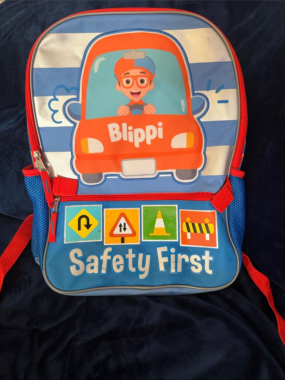 Safety First Kids Backpack - Blue & Orange